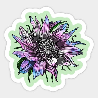 Trans Sunflower Sticker